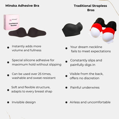 Strapless Push-Up Adhesive Bra™ – Ideal for backless and strapless outfits